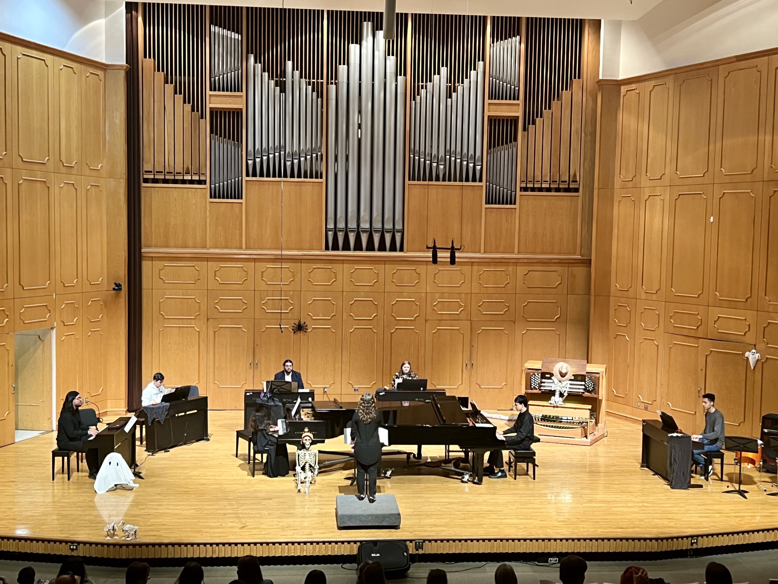 NSU Music Academy students performing in Magale Recital Hall.
